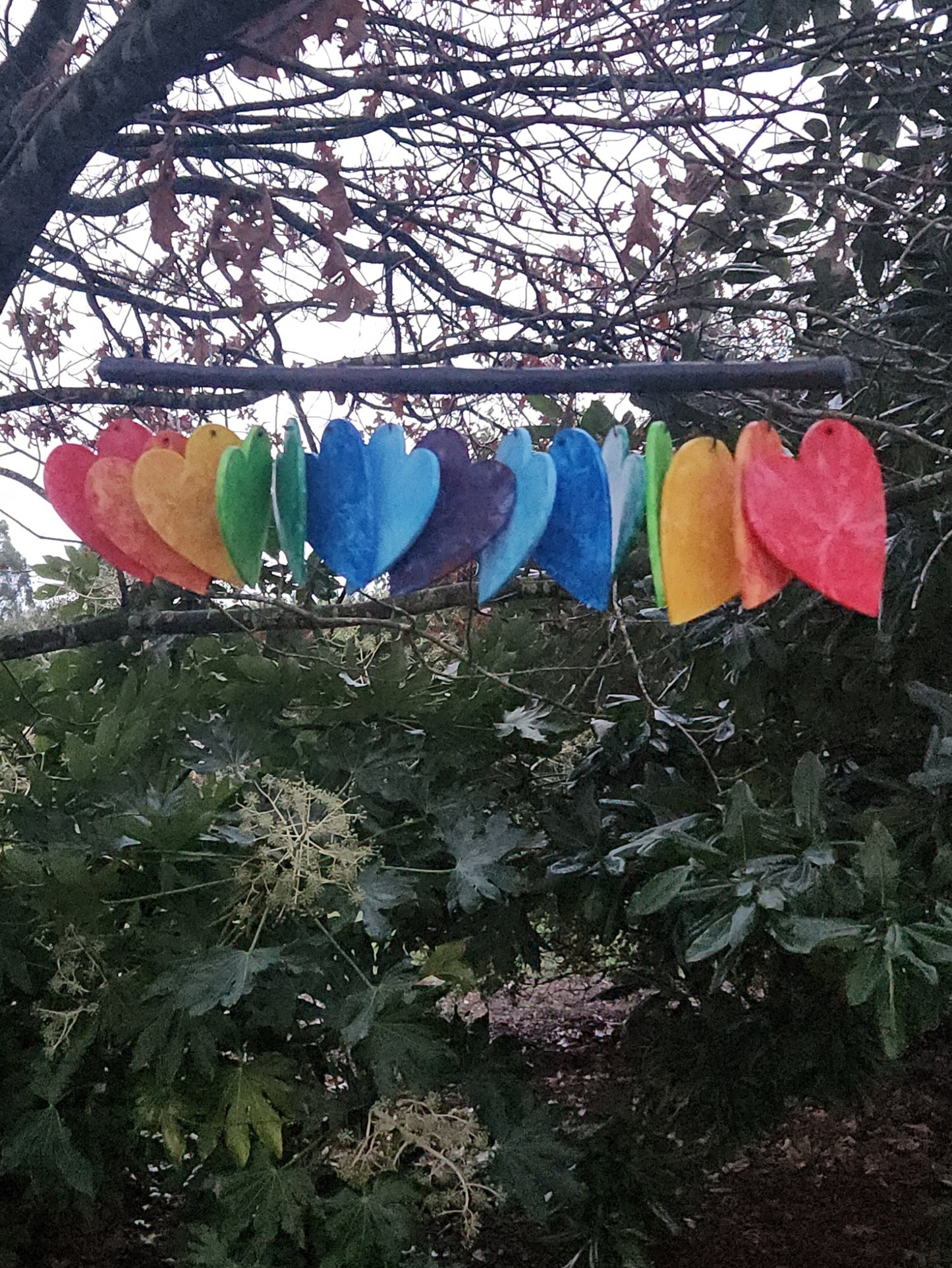 "Just Be Nice" Windchime / Large Hearts