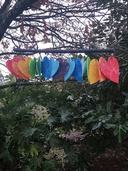 "Just Be Nice" Windchime / Large Hearts