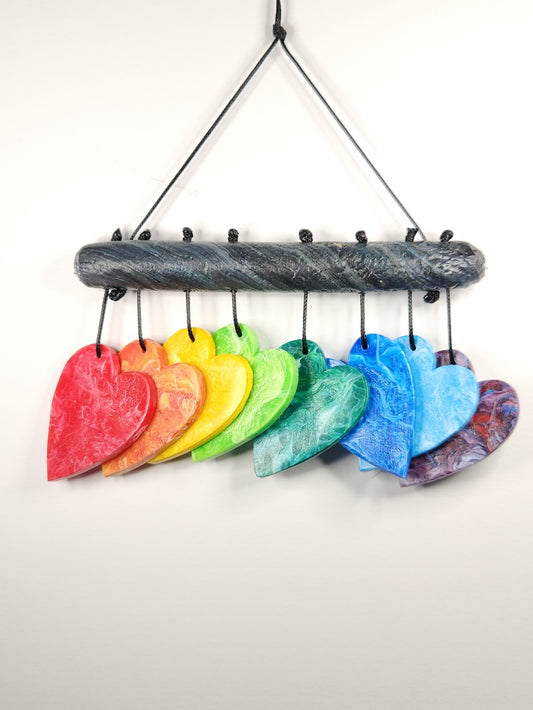 "Just Be Nice" Windchime / Small Hearts