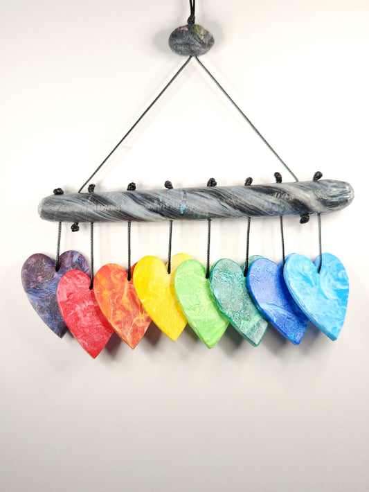 "Just Be Nice" Windchime / Small Hearts